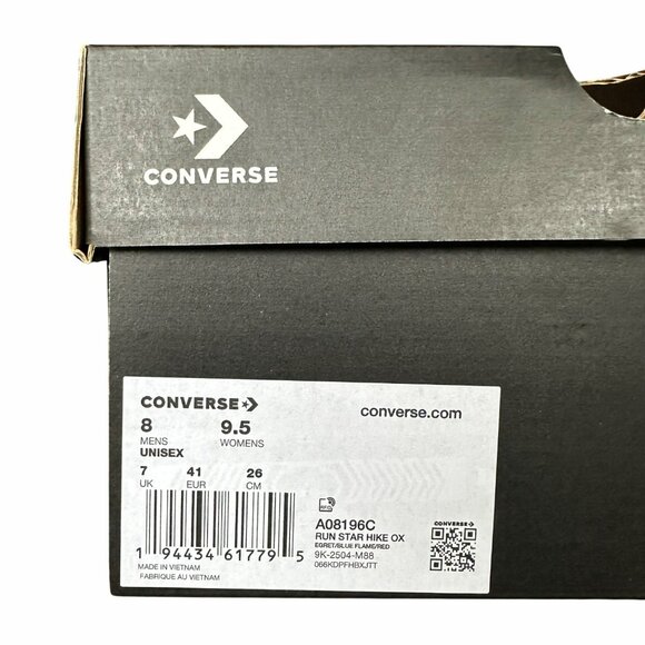 ❤️Converse Run Star Hike Platform Low Size 9.5 Women's Shoes Beige Red A08196C❤️ - Picture 8 of 12